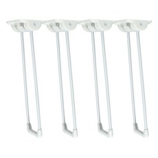 Story Furniture 韓國製造 粉體塗裝 7Φ 鋼製桌腳 4入, 白色