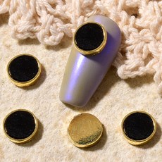 Hallo Beauty 豹紋圓形美甲飾品, 10個, S3