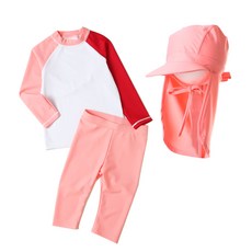 兒童拉格蘭防曬衣 + 長褲 + 帽子套組