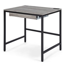 HOME MAX 復古木紋工作桌 TKY-003GYD-80, 灰色