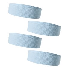 지앤와이 심플 피트니스 스포츠 헤어밴드, B스카이, 4개