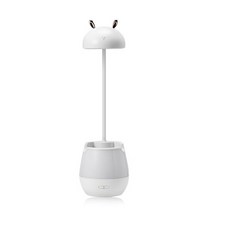 리소하우스 디월스 머시룸 데스크 학생 led 미니 캐릭터 스탠드 조명 토끼 CL-D2, 화이트