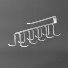 위노하우 클립형 후크 컵걸이, 화이트, 1개