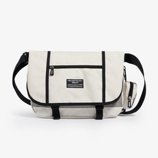 jeballot 路易斯郵差斜背包, 象牙白