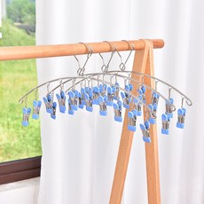 歐嗨不鏽鋼10夾曬衣架 20 歐規藍銅色, 1個