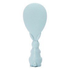 PETITLAPIN 兔子造型立式飯匙 天藍色 PP塑膠 耐熱100°C, 1支