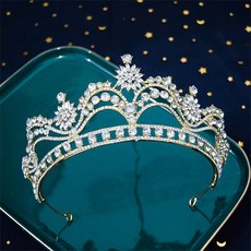 波浪造型皇冠 WC828, 1個, 金色