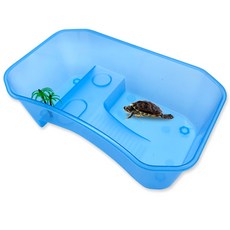 NOMOY PET 烏龜開放式多功能屋 藍色 40 x 23 x 13 cm NX-11, 1個