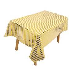 Market Pio 家庭派對 條紋 一次性桌布 款式1 137 x 274 cm, 1個, 4個