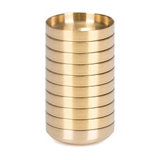 Kitchen-Art 錦上添花 鈦金雙層小菜碗 大, 10個, 金色