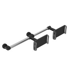 汽車後座平板電腦手機長度可調節支架, 銀色, 1個