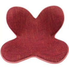 花瓣型靠背坐墊, 紅色的