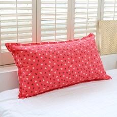 ISOLHOME 棉質大靠枕套, 紅色的