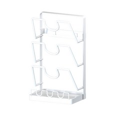半島良品 日式鐵藝收納架/鍋蓋收納架 3層, 1個, 白色
