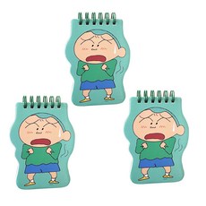 蠟筆小新造型便條本 正男, 混合色, 3個