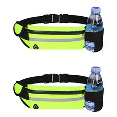 Paradiso 運動必需品 水 手機收納 運動包 腰包 腰帶 2件組, 螢光色