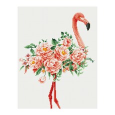 iLovePainting DIY 鑽石畫 美麗的愛紅鶴 40 x 50 cm, 混合色