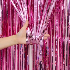 P&B UNITY 派對拉簾, 亮面淺粉色, 4個