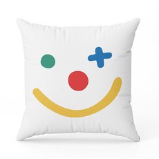 홈플로우 다양한 스마일 디자인 솜미포함 쿠션 커버