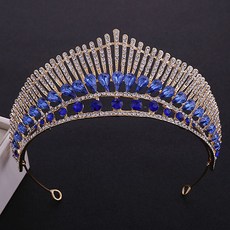 Estella 人氣新娘皇冠頭飾 cdh115, 1個, 藍色