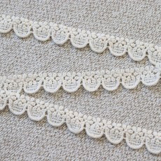 슈슈룸 레이스 면레이스 망사레이스 토숀레이스 270cm 14 케미컬 꽃반지, 아이보리, 1개