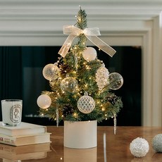 Bebedeco 聖誕節閃爍迷你樹全套, 閃亮透明, 30 x 45 cm, 1套
