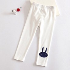 Contikids 孩童款可愛兔子圖案刷毛內搭褲