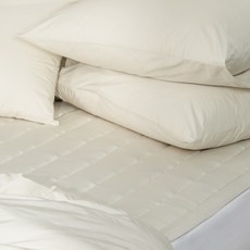 슬라운드 알러코튼 베이직 고정밴드 침대 패드, 베이지