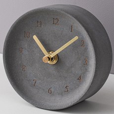 Ororeut混凝土桌上型時鐘 110*45mm, 灰色