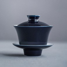 慶德鎭 檀南 方蓋碗茶杯, 單色, 1個