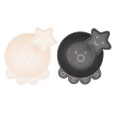 通道和果汁章魚麥片丸2款+衝記2款套組, 黑色米色, 1套