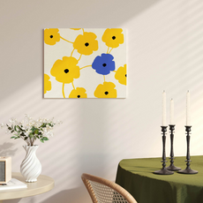 미소로운 간편하고 예쁜 밸크로 가림막 2p, 달맞이꽃