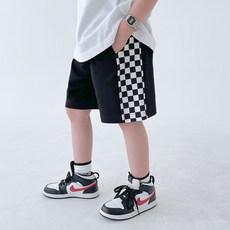 BerryCloset 男童 幼兒 新款賽車格紋五分夏季短褲