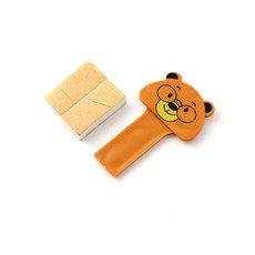 가팡 변기커버 손잡이 곰 브라운 04번 TOYA008, 1개
