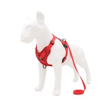 Onmaker 狗狗基本款胸背帶套組 M, 1套, 紅色