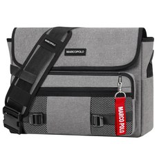 MARCO POLO 網眼防水斜背書包 MP4002+鑰匙圈 隨機出貨, 灰色的
