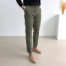 男士 Padell 大尺碼 直筒修身 半鬆緊帶棉褲