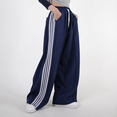 Dearlola 女士蕾絲運動側邊條紋寬版長褲 JO_P044