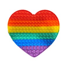 特大號彩虹泡泡玩具鑰匙鏈大號 30 厘米 HG-112-2, 心