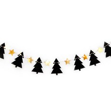 indi.k 聖誕樹與星星掛飾 + 燈飾套組, 混色