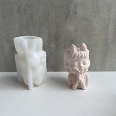 Home Flow可愛糖果少女石膏矽膠模具, 單色