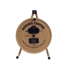 KEEP 캠핑 누전 차단 1.5SQ 밀리터리 릴선 2구, 20m, 1개, 베이지