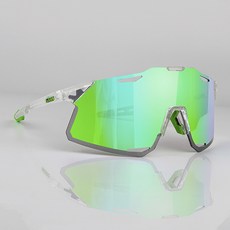 gabin 護目運動太陽眼鏡 G102, C011 透明綠色鏡面鏡片, 1個