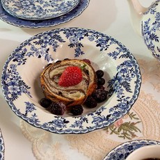 iwooa 英國皇室淺義大利麵碗 22公分, 1個, 混色