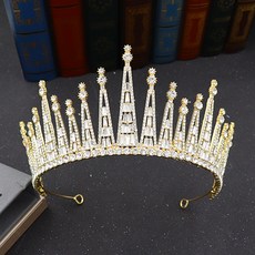 Estella 自助婚紗 H241 水晶三合一皇冠 EST219, 1個, 金色