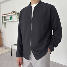 DANGOON 男性用壓花雙向拉鍊開襟衫 LW_C028