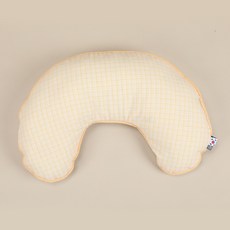 리토가토 강아지 포르페 반달 베개, 베어 옐로우, 1개