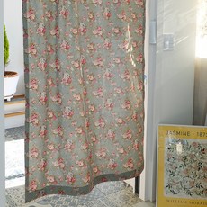 ANDCOTTON Atti 玫瑰花朵遮蔽簾, 薄荷綠