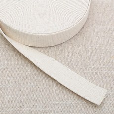 Ace 天然棉織帶 25mm x 900cm, 1個, 白色