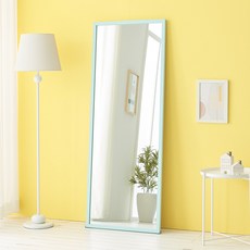 에이스홈 마카롱 사각 와이드L 벽걸이 전신거울, 민트